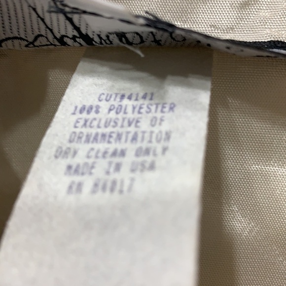 HAMPTON Nites Black and Ivory Lace Button up sleeveless blouse Size M - Picture 4 of 5